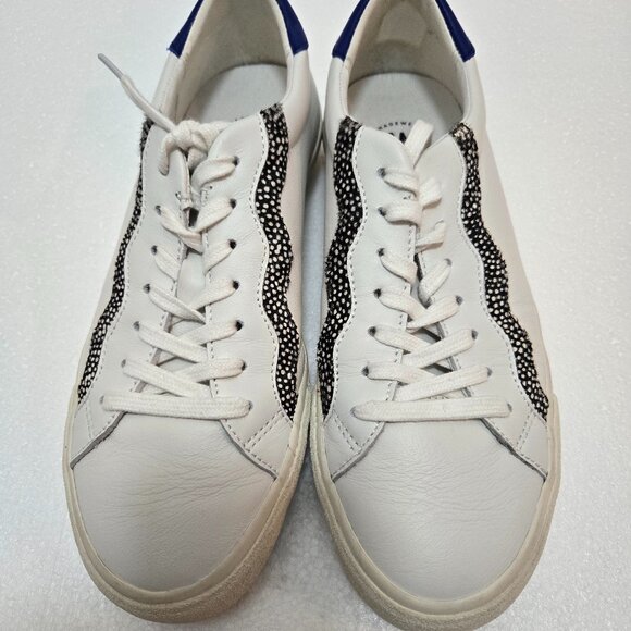 MWL Madewell Sidewalk Low-Top Sneakers Leather and Calf Hair Lace-up Size 9 - Picture 2 of 10